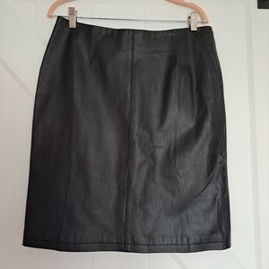 Leather Skirt, Chadwicks of Boston, Black size 10
